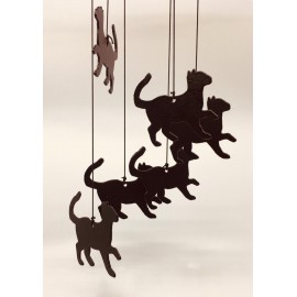 Carillons à vent à l'effigie des chats
