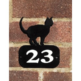 Plaques de numéro de maison à l'effigie des chats