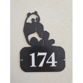 Plaques de numéro de maison à l'effigie des animaux sauvages