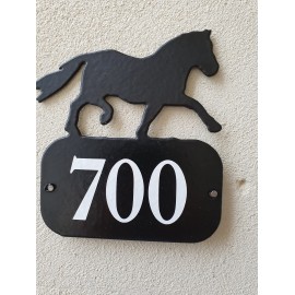 Plaques de numéro de maison à l'effigie des chevaux