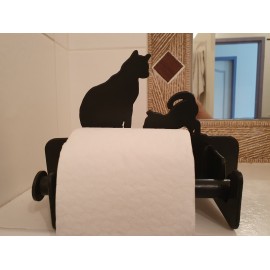 Porte-rouleaux de papier toilette à l'effigie des chats