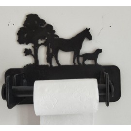 Porte-rouleaux de papier toilette à l'effigie des chevaux